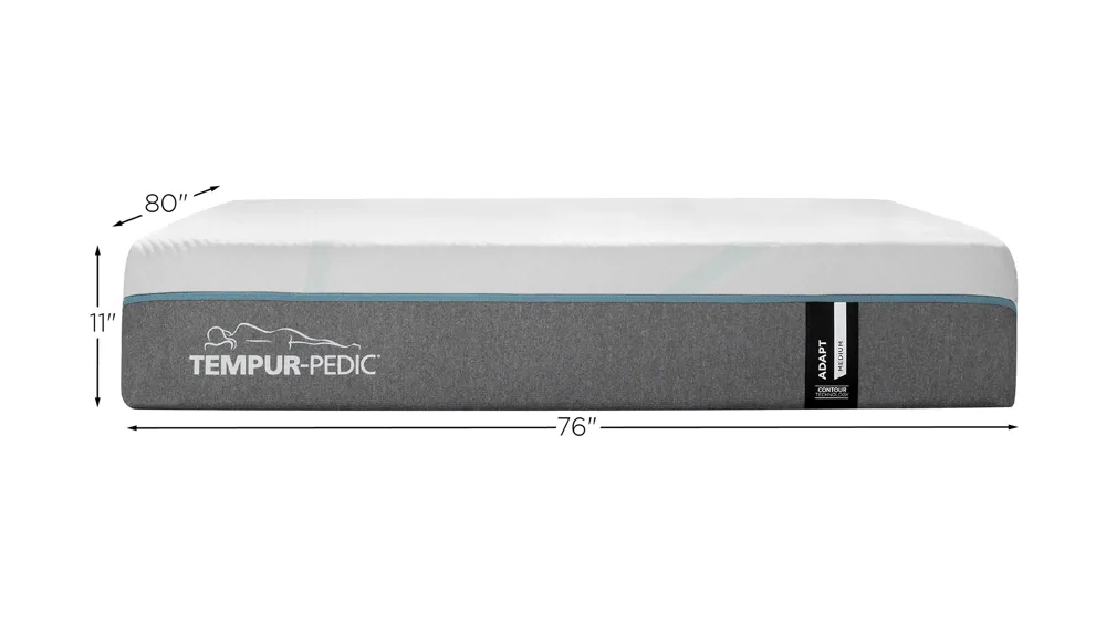 Tempur-Pedic TEMPUR-Adapt Medium Memory Foam Mattress Dimensions