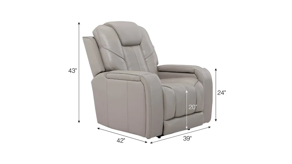 Starlight Zero Gravity Triple Power Recliner w/ Immersive Entertainment, Heat & Massage Dimensions
