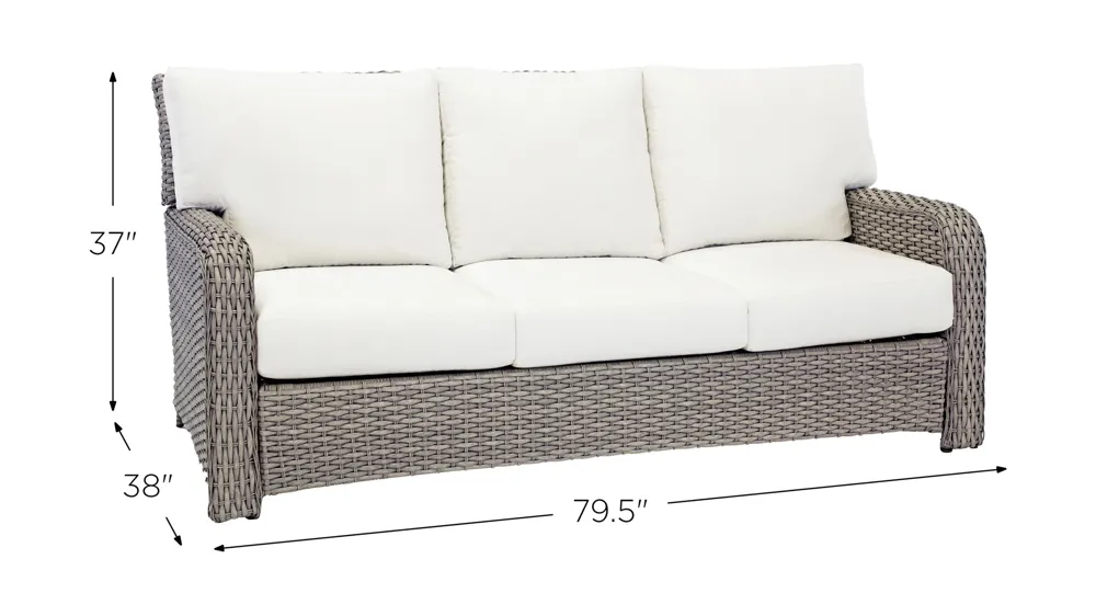 St Tropez Stn Outdoor Sofa Dimensions