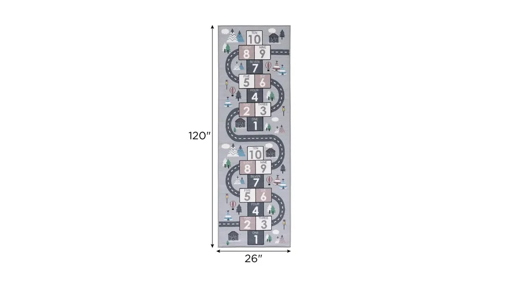 Delhi Kids' Playhouse Rug Dimensions