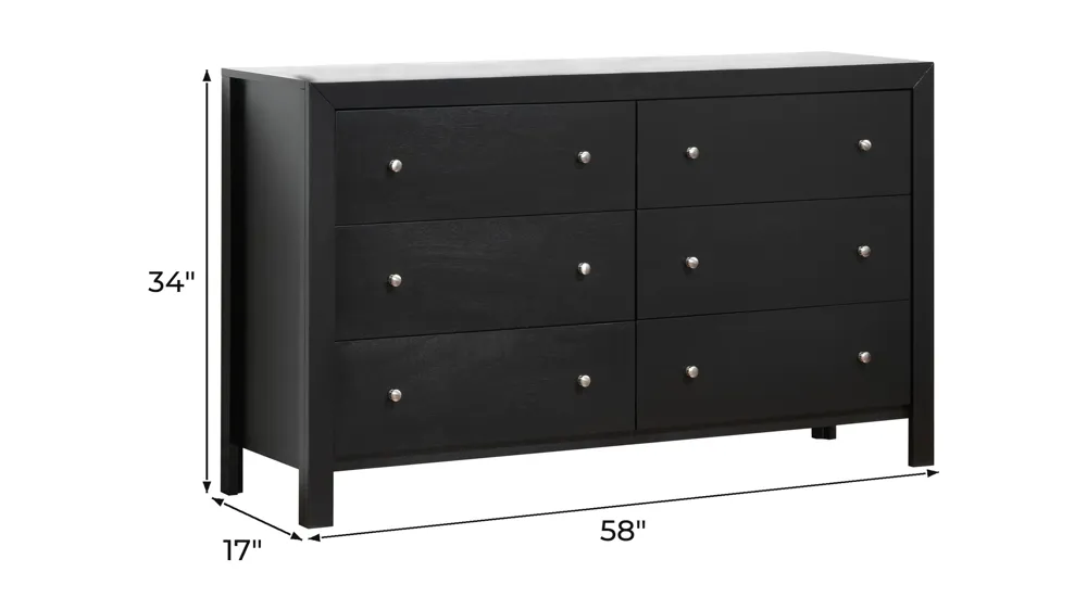 Burlington Bedroom Dresser Dimensions