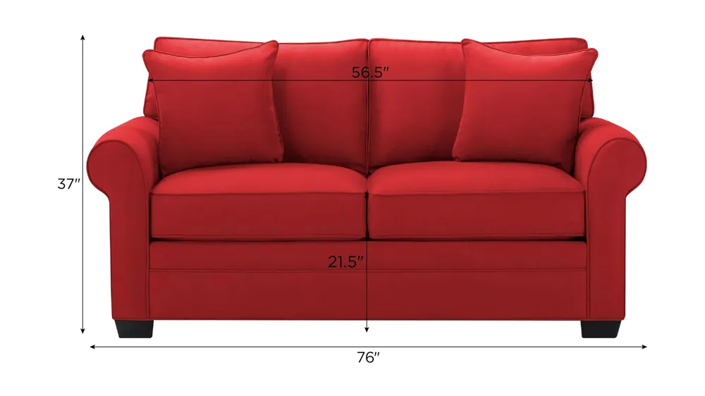 Wellsley Loveseat Dimensions