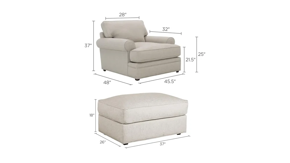 Wilkinson Living Room Set Dimensions