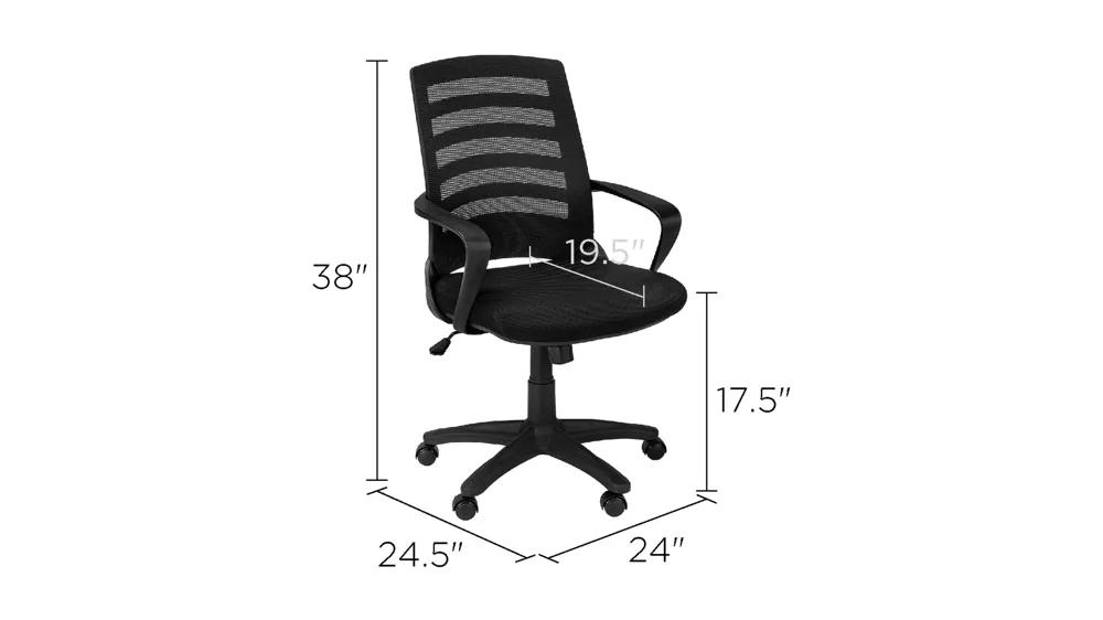 Llewellyn Home Office Chair Dimensions