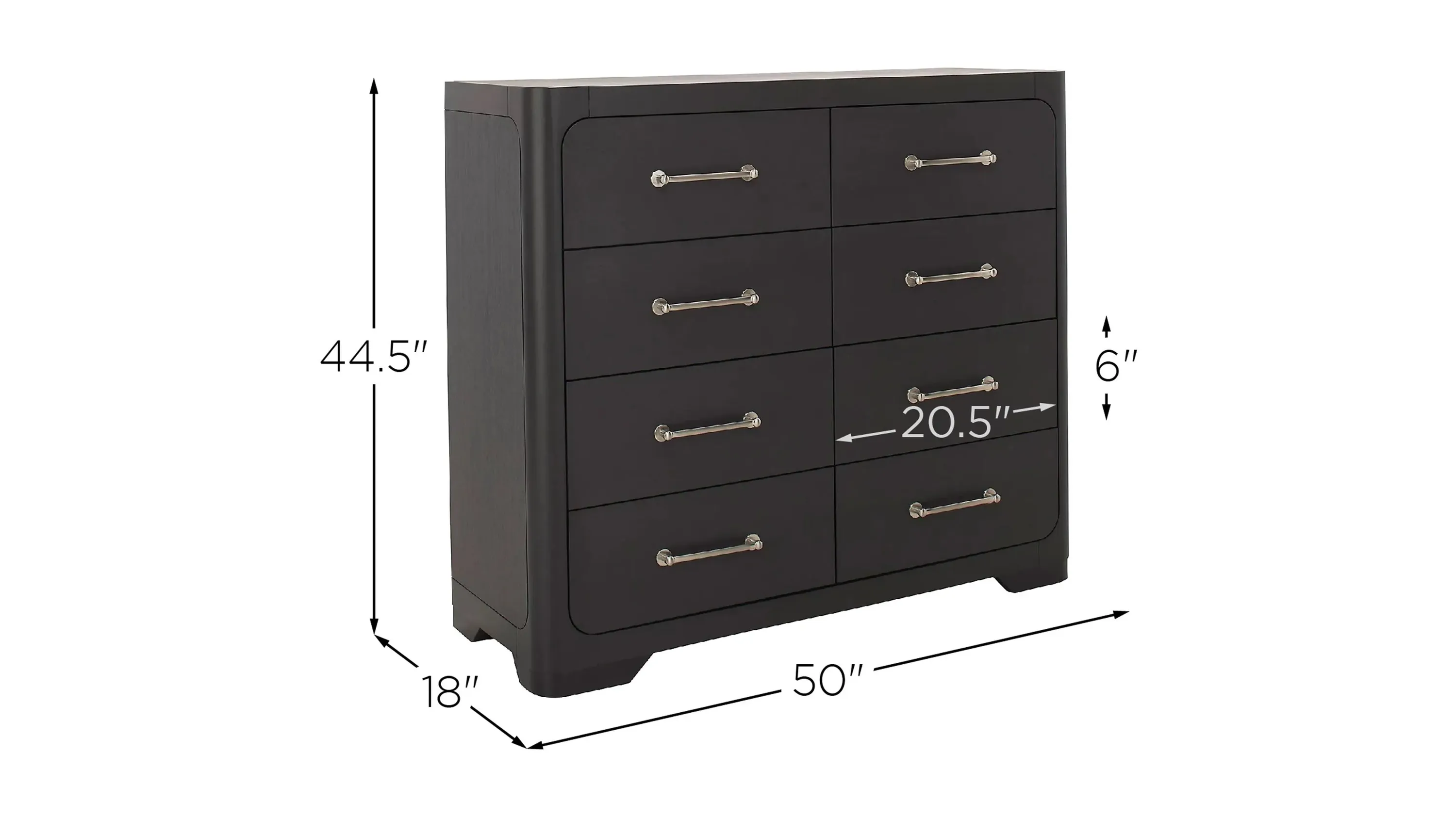 dresser dimensions Lind 4-Drawer Dresser