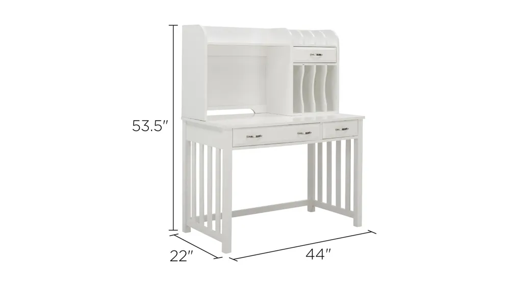 Linbrooke 2-pc. Writing Desk And Hutch Dimensions