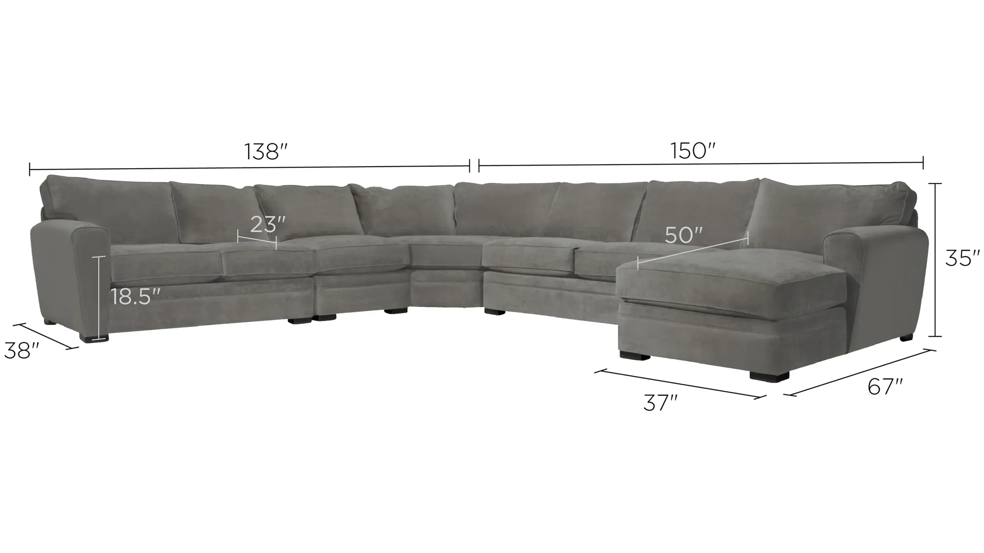 Artemis II 5-pc. Sectional