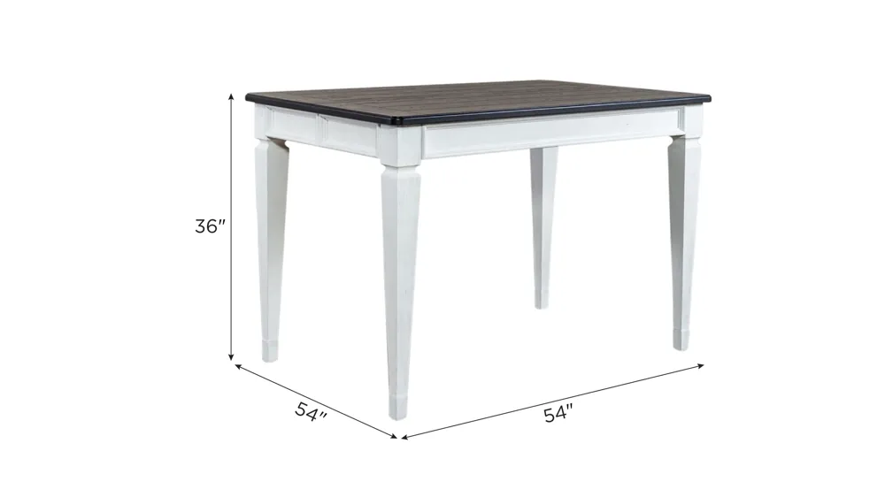Shelby Counter-Height Table Dimensions