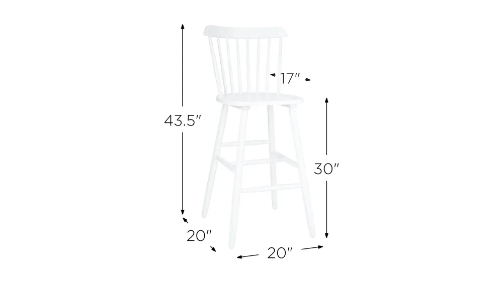 Kalvin Bar Stool - Set of 2 Dimensions