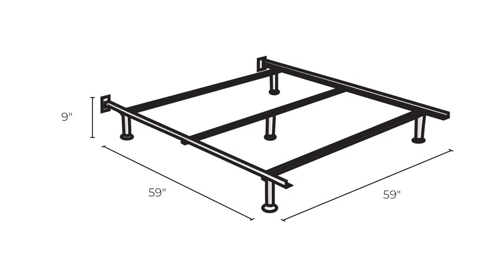 Frames and Rails Bolt on Bed Frame Dimensions