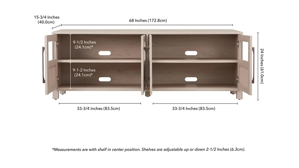 Sarmento TV Stand Dimensions