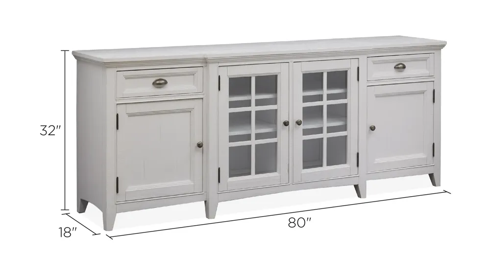 Heron Cove 80" TV Console Dimensions