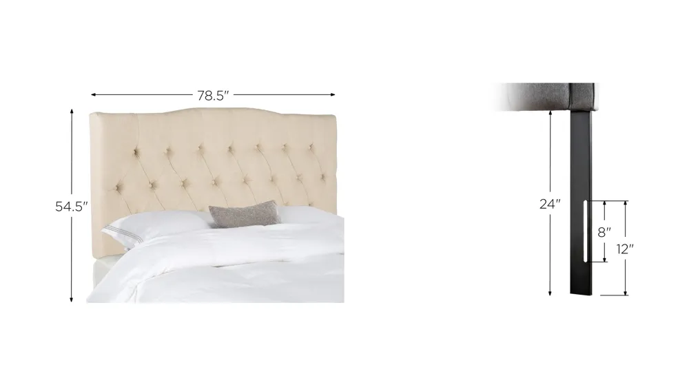 Axel Tufted Upholstered Headboard Dimensions