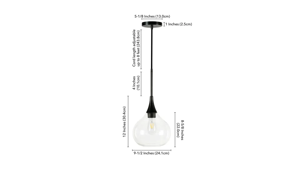 Avery Pendant Dimensions