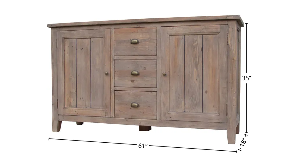 Irish Coast Large Sideboard - Sundried Dimensions