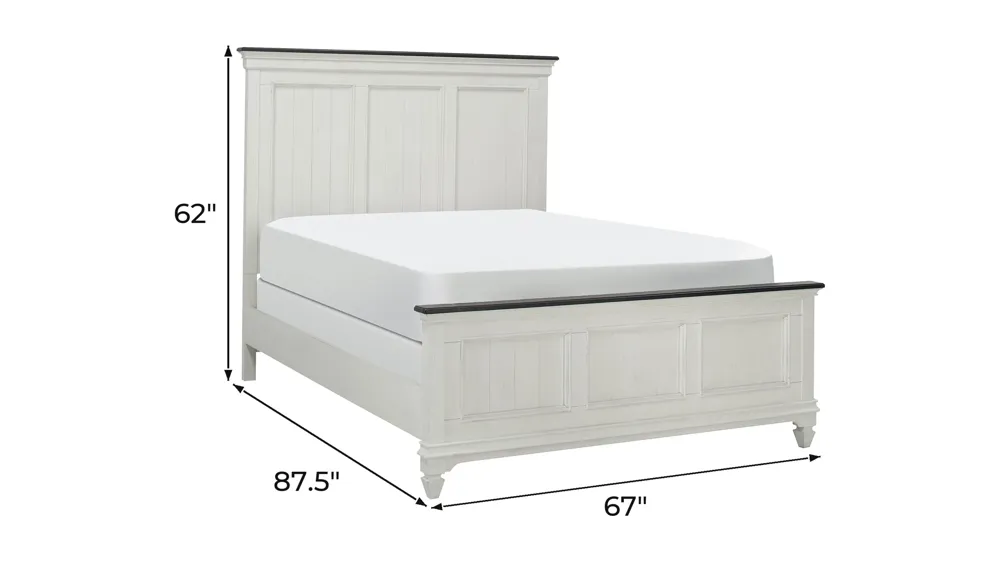 Shelby Panel Bed Dimensions