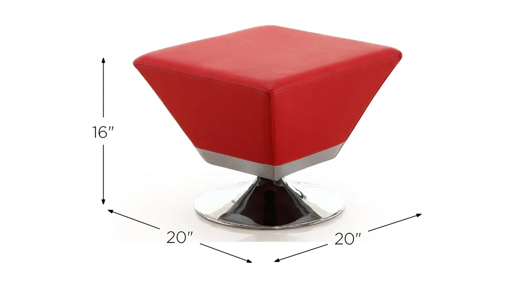 Diamond Swivel Ottoman Dimensions