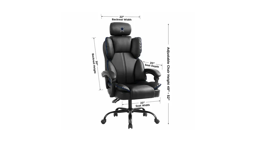 NFL Office Champ Chairs Dimensions