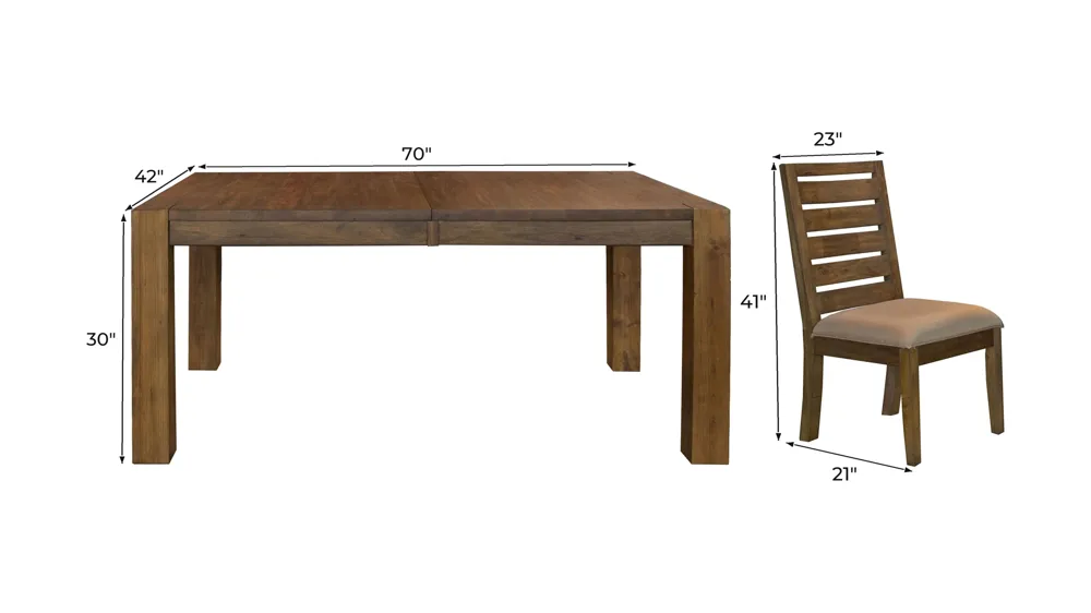 Anacortes 5-pc. Dining Set Dimensions