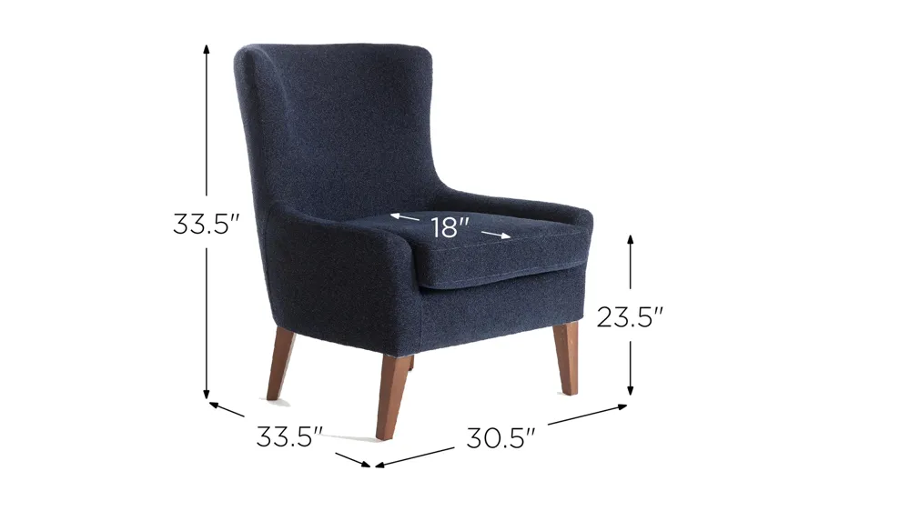Cayon Accent Chair Dimensions