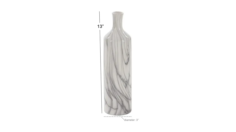 Ivy Collection Turmstadt Vase Set of 3 Dimensions