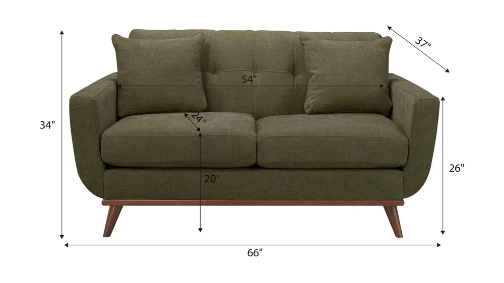 Milo Loveseat Dimensions