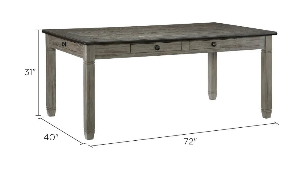 Lark Dining Room Table Dimensions