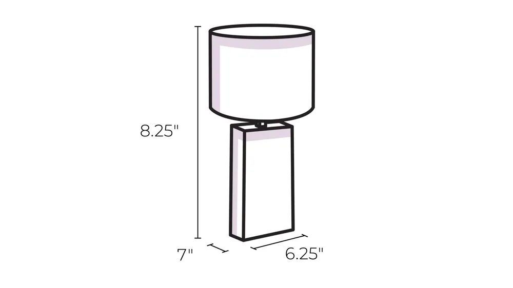 Millie LED Color Changing Lantern Table Lamp Dimensions