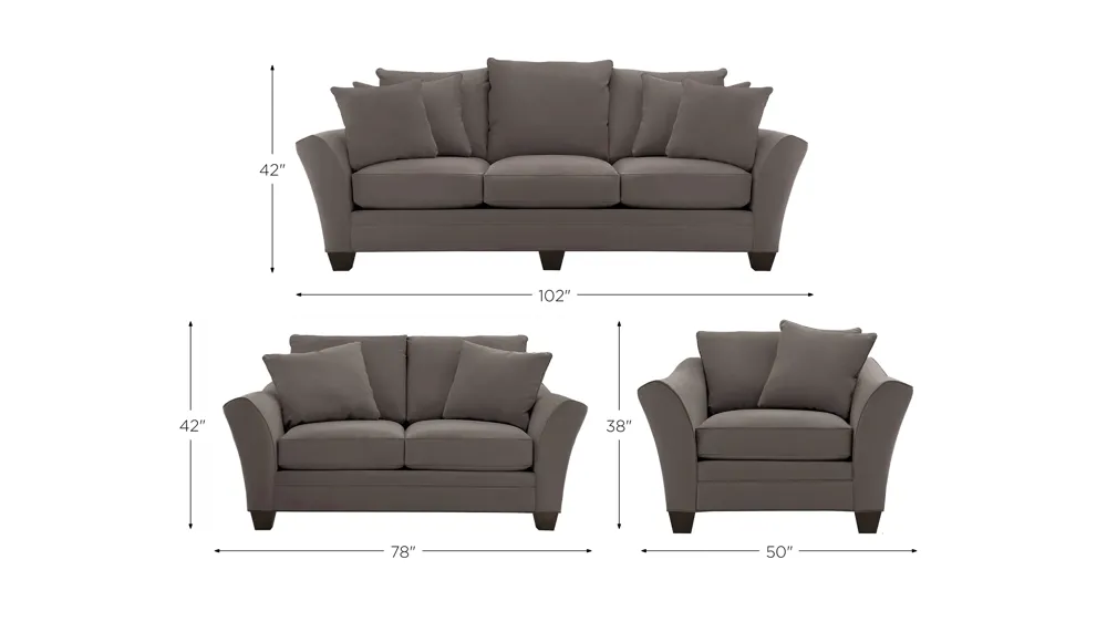 Briarwood Living Room Set Dimensions