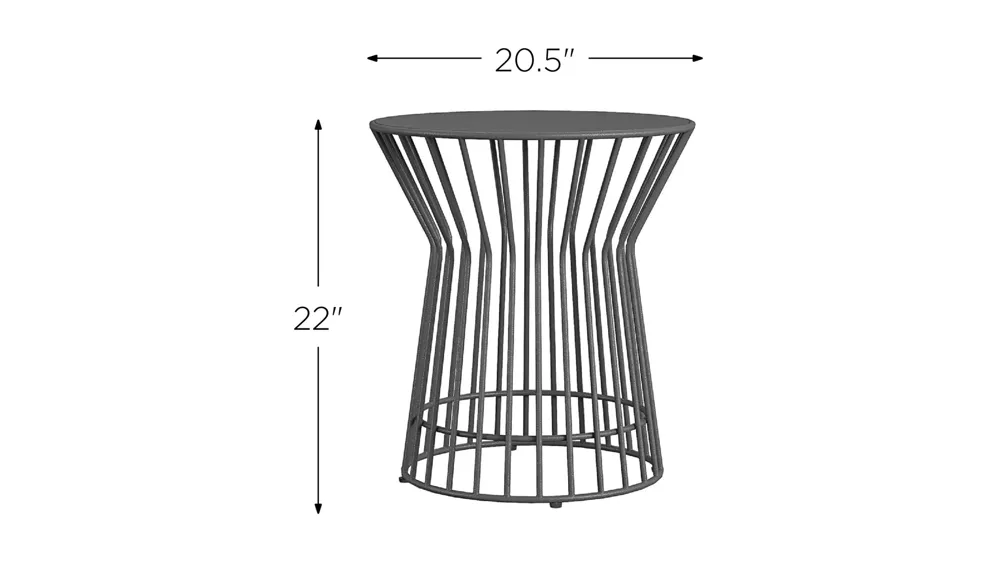 Novogratz Poolside Gossip Outdoor Roberta Side Table Dimensions