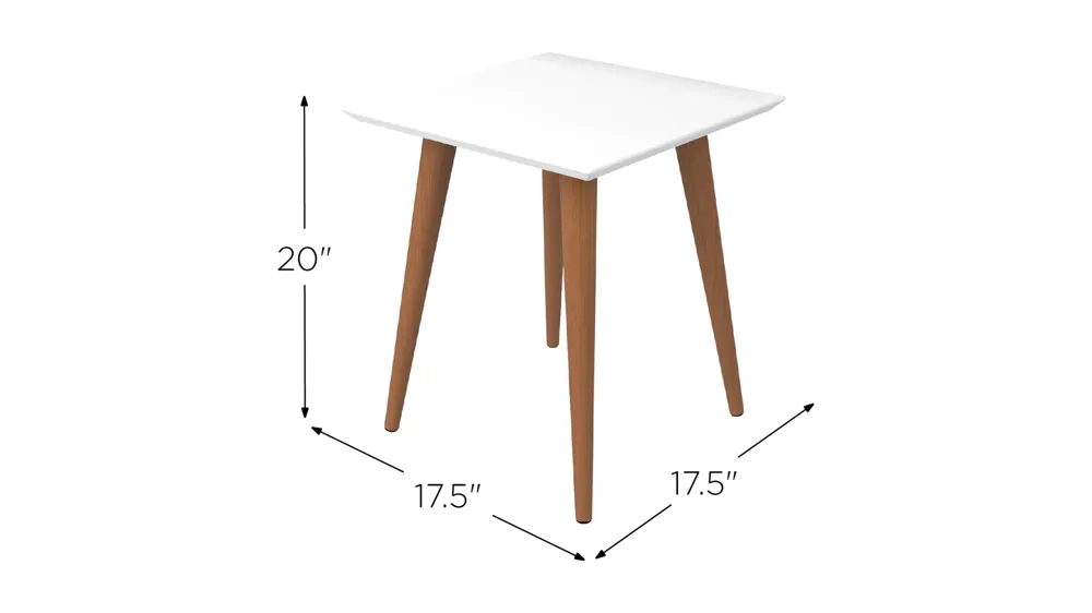 Utopia High Square End Table Dimensions