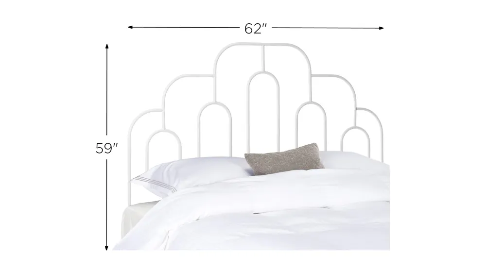 Paloma Retro Metal Headboard Dimensions