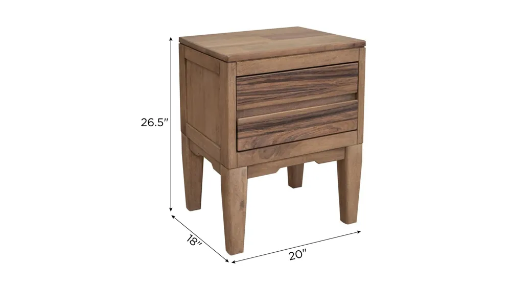Parota Nova Nightstand Dimensions