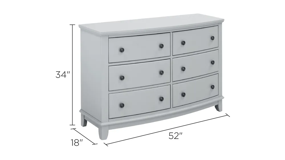 Kylie Youth Bedroom Dresser Dimensions