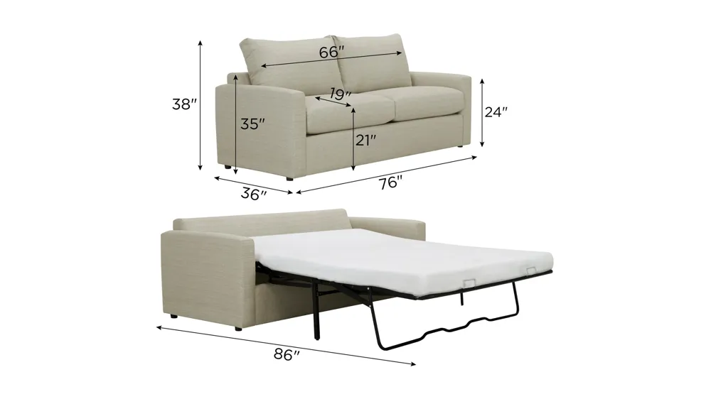 Penny Queen Sleeper Dimensions