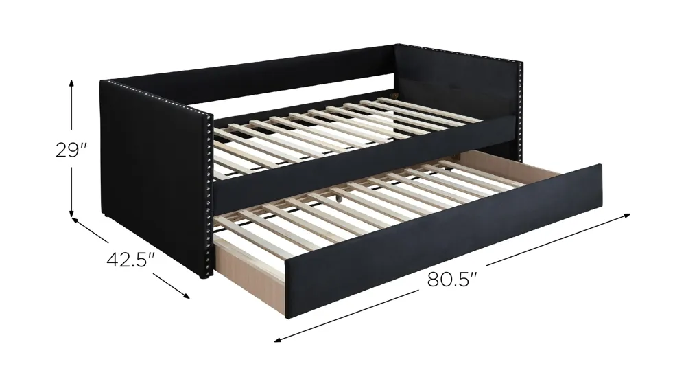 Cardie Daybed with Trundle Dimensions