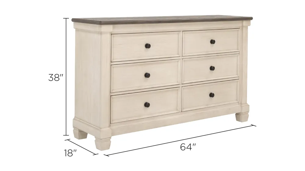 Andover Bedroom Dresser Dimensions
