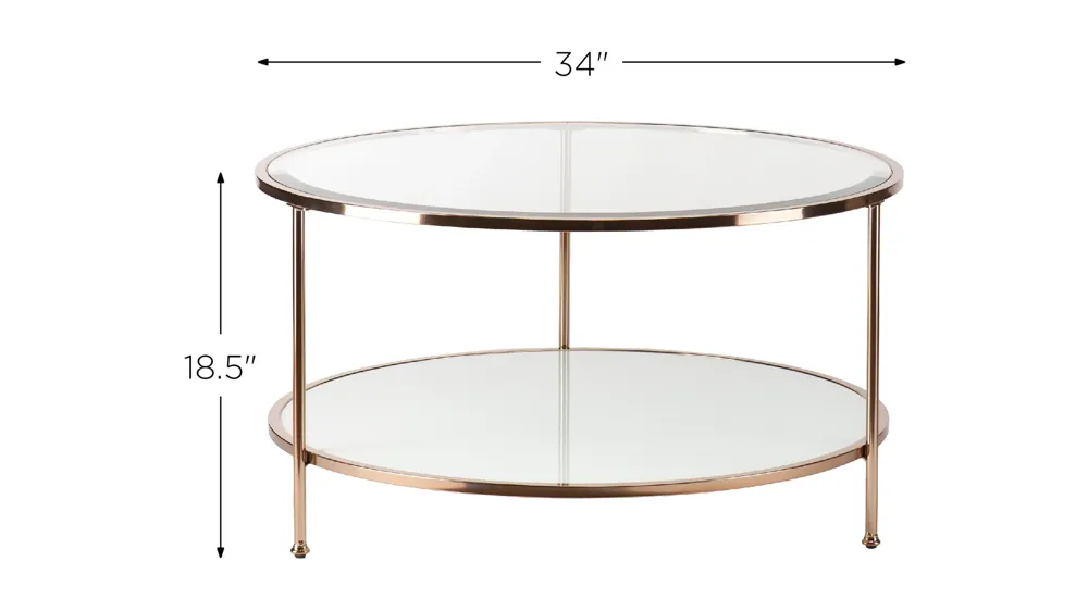 Ackerly Round Cocktail Table Dimensions