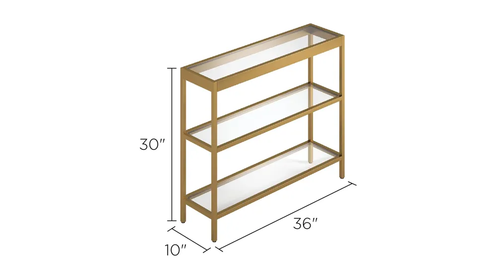 Alexis 36" Rectangular Console Table Dimensions