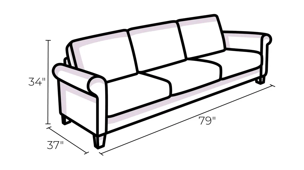 Milo Apartment Sofa Dimensions
