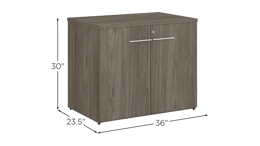 Office 500 36W Storage Cabinet with Doors Dimensions