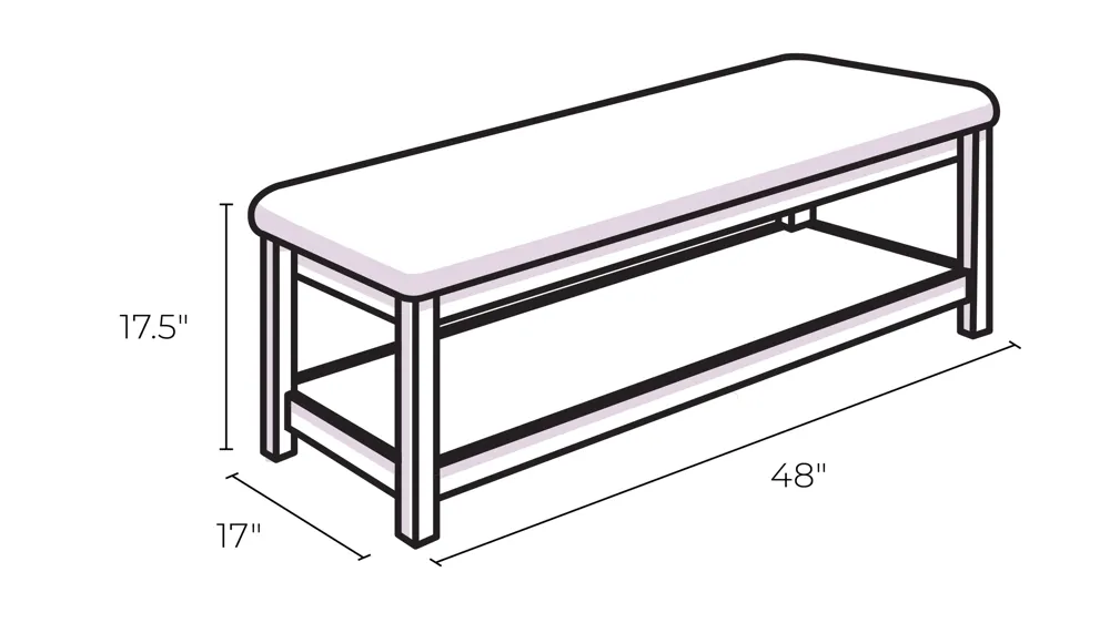 Sophie Upholstered Bed Bench Dimensions