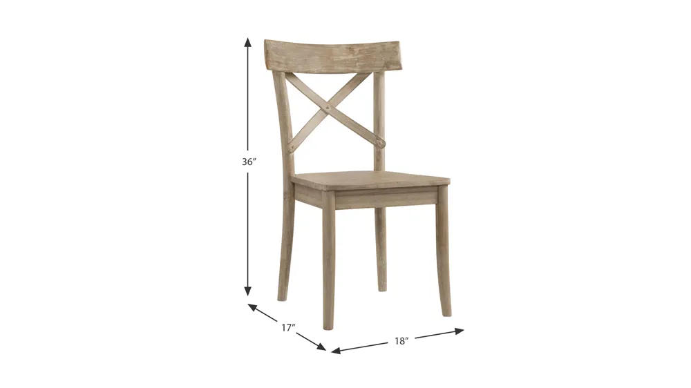 Keaton Side Chair Set of 2 Dimensions
