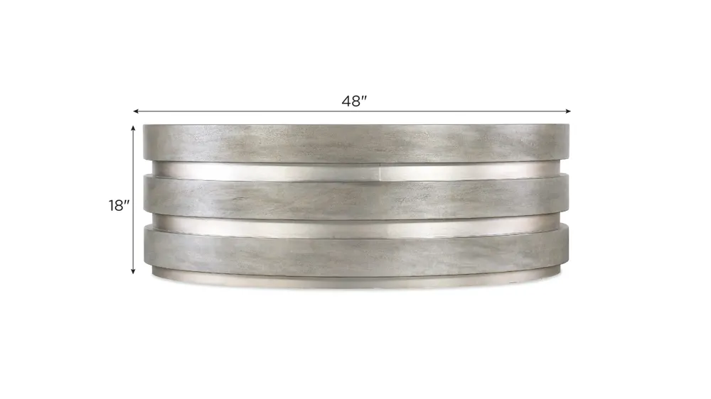 Melange Guilded Cocktail Table Dimensions