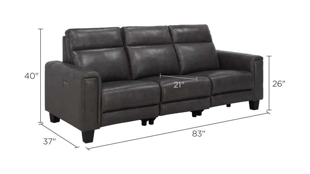 Ace 3-pc. Power Sectional Dimensions