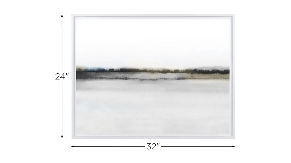 Stratton Neutral Abstract Landscape Canvas Wall Art Dimensions