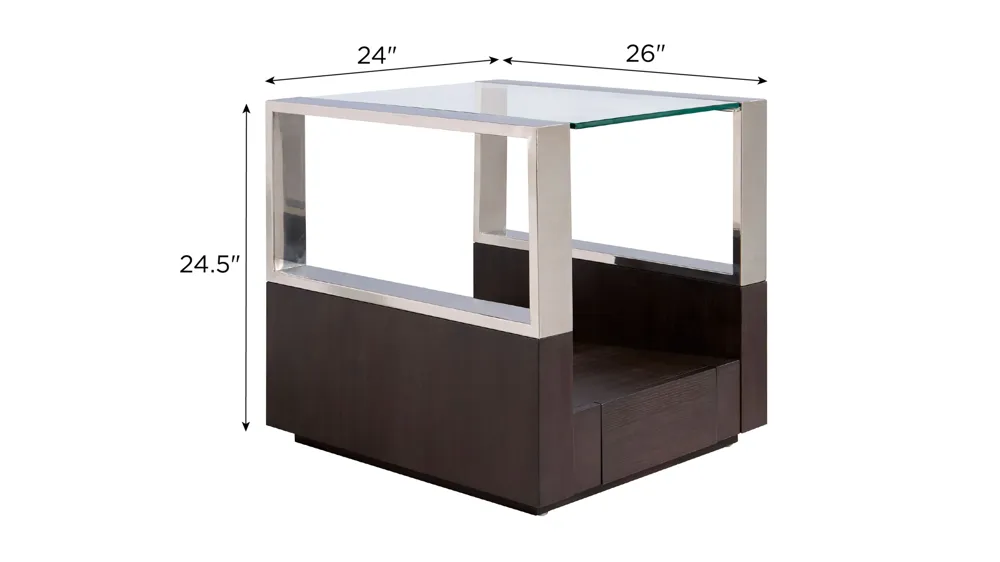 Brighton End Table Dimensions