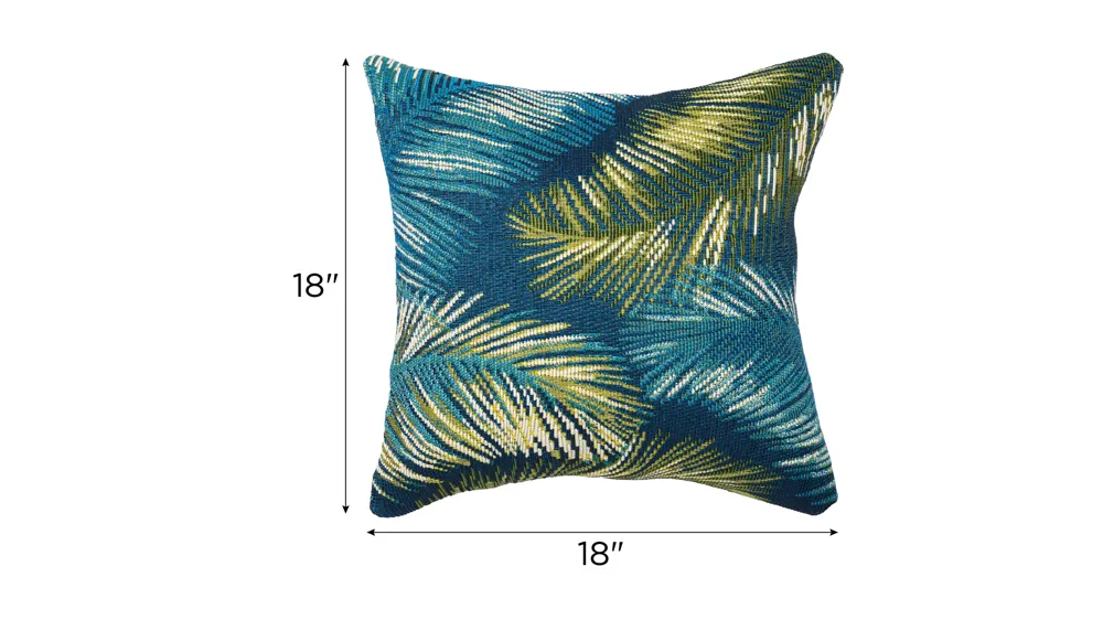 Marina Palm Border Indoor/Outdoor Pillow Dimensions