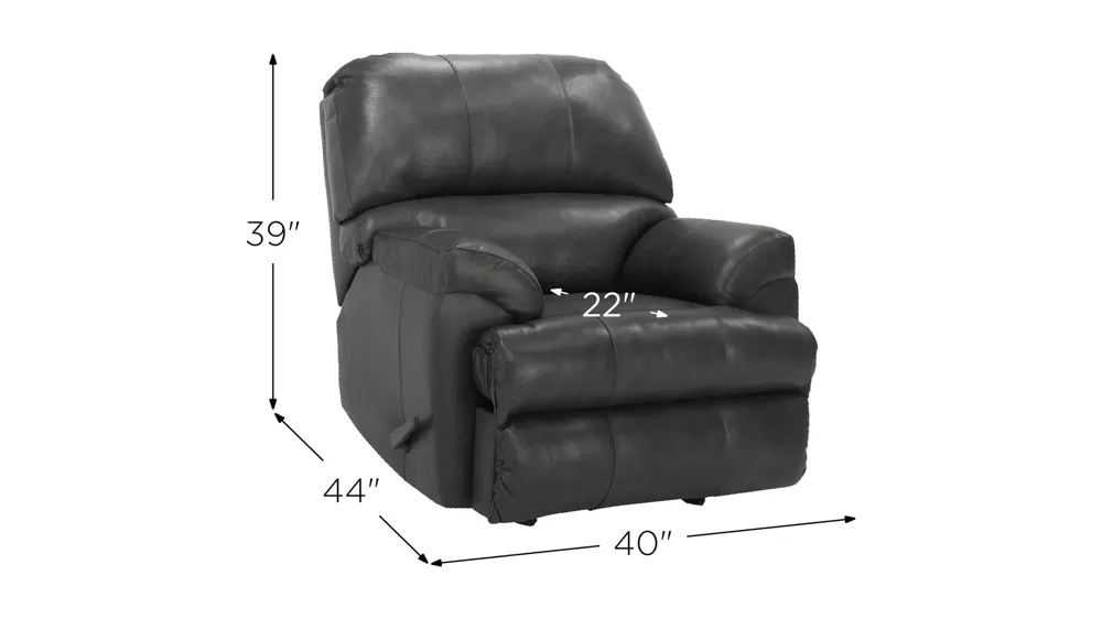 Montero Leather Rocker Recliner Dimensions