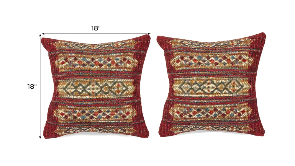 Liora Manne Marina Tribal Stripe Pillow Set - 2-pc. Dimensions